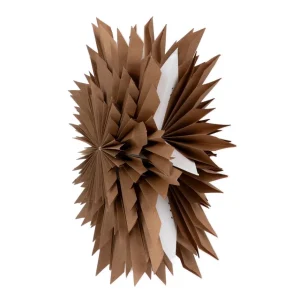 Ozdoba Papierowa Z Ledem Shallow Naturalna 50 Cm