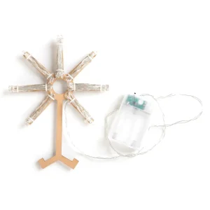 Ozdoba Papierowa Z Ledem Shallow Biala 100 Cm