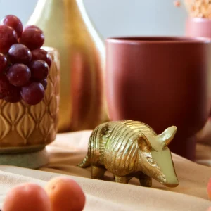 Ozdoba Stojaca Girona Pancernik Zloty 16X6X7 Cm