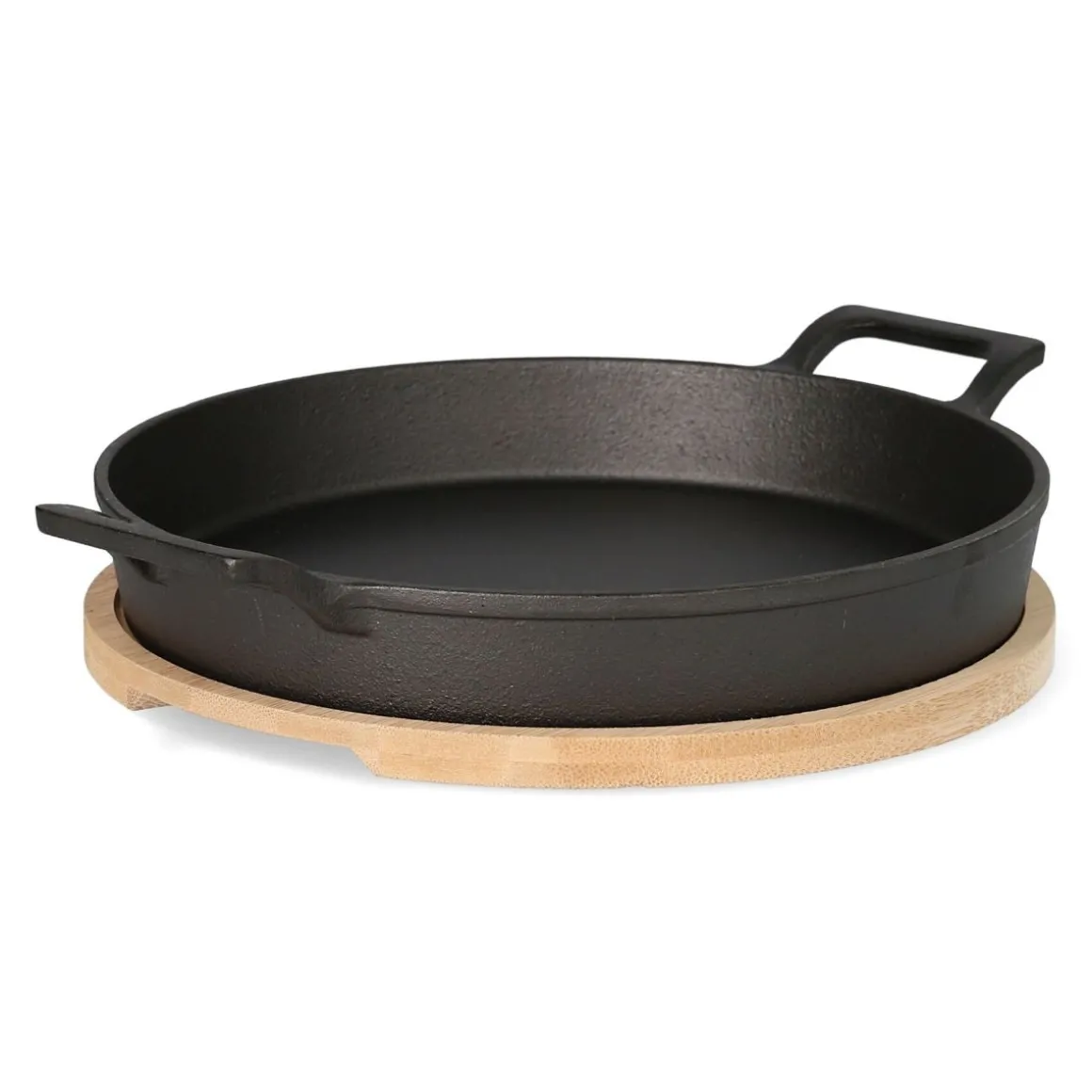 patelnia_andreas_zeliwna__5.webp Patelnia Andreas Zeliwna Z Dwoma Uchwytami I Bambusowa Podkladka 25X20 Cm