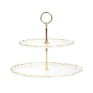 Patera Lisala Dwupoziomowa Transparentna 21 Cm, 28 Cm