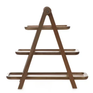 Patera Mooka Do Serwowania 3-Poziomowa 39,5X38,5Cm