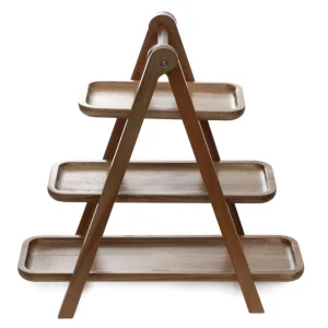 Patera Mooka Do Serwowania 3-Poziomowa 39,5X38,5Cm