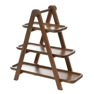 Patera Mooka Do Serwowania 3-Poziomowa 39,5X38,5Cm