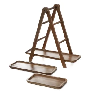 Patera Mooka Do Serwowania 3-Poziomowa 39,5X38,5Cm