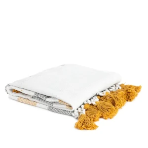 Pled Baler Z Musztardowymi Fredzlami 130X170 Cm