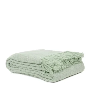 Pled Morris Pistacjowy Z Fredzlami 130X170 Cm