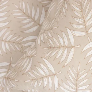 Pościel Coraline Bawelniana Bezowa W Liscie 160X200 Cm