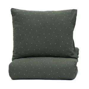 Pościel Cordelia Muslinowa W Listki 200X220 + 2*50X60 Cm