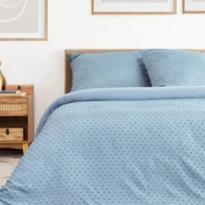 Pościel Doti Z Mikrofibry Niebieska 160X200 Cm