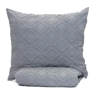 Pościel Faimes Z Mikrofibry Szara Z Przeszyciami 160X200 Cm