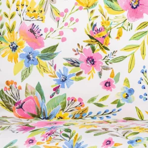 Pościel Floral Z Mikrofibry W Kolorowe Kwiatki 140X200 Cm + 1*70X80 Cm