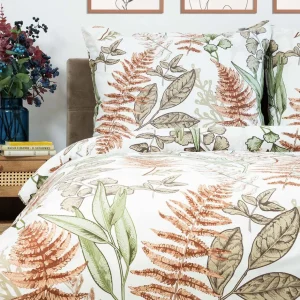 Pościel Fougere Satynowa W Liscie 160X200 Cm