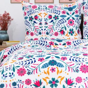 Pościel Freesia Z Mikrofibry W Kwiaty 200X220 Cm