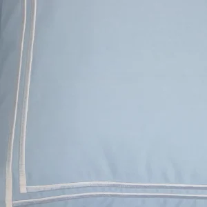 Pościel Gabriele Perkalowa Niebieska Z Haftem Premium 200X220 + 2*50X60 Cm