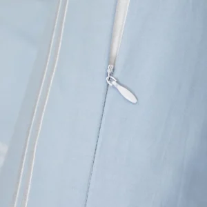 Pościel Gabriele Perkalowa Niebieska Z Haftem Premium 200X220 + 2*50X60 Cm