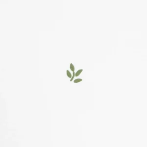 Pościel Hadley Bawelniana W Listki Z Zielona Lamowka 140X200 Cm + 1*50X60 Cm