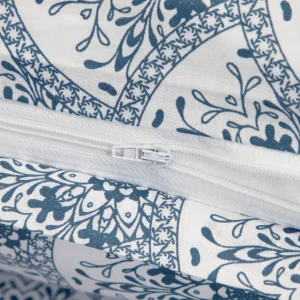 Pościel Haven Bawelniana Biala W Granatowy Wzor 160X200 Cm