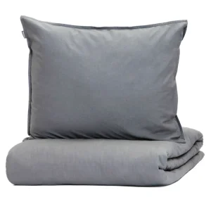 Pościel Kinsey Bawelniana Grafitowa Z Denimowym Szwem 140X200 + 1*50X60 Cm