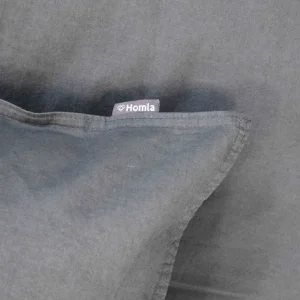 Pościel Kinsey Bawelniana Grafitowa Z Denimowym Szwem 140X200 + 1*50X60 Cm