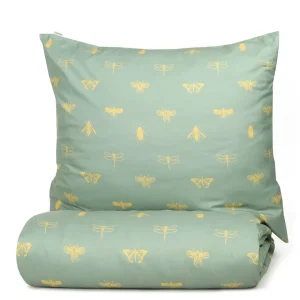 Pościel Luro Z Mikrofibry Oliwkowa W Owady 200X220 Cm