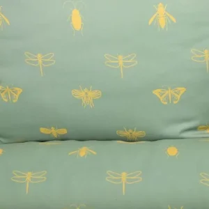 Pościel Luro Z Mikrofibry Oliwkowa W Owady 140X200 Cm + 1*70X80 Cm