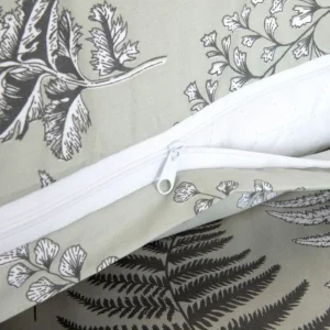 Pościel Milie Z Mikrofibry Zielolna W Liscie Paproci 140X200 Cm + 1*70X80 Cm