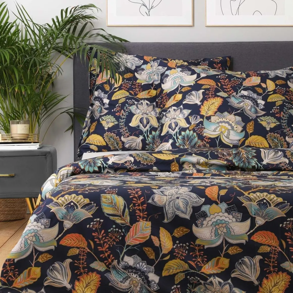 pociel_otamo_z_mikrofibry_0.webp Pościel Otamo Z Mikrofibry W Liscie I Kwiaty 200X220 Cm