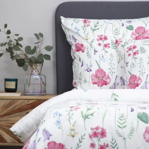 Pościel Perhonen Z Mikrofibry W Kwiaty 160X200 Cm