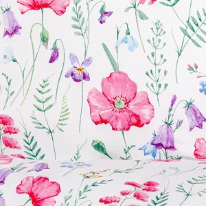 Pościel Perhonen Z Mikrofibry W Kwiaty 160X200 Cm