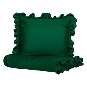 Pościel Selin Satynowa Ciemnozielona 160X200 Cm
