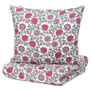 Pościel Zinna Z Mikrofibry W Kwiaty 200X220 Cm