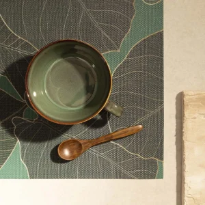 Podkladka Do Jadalni Gallo W Liscie Zielona 30X45 Cm