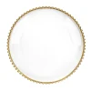 Podstawka Golden Rant Pod Talerz Ze Zlota Obwodka Kulki 33Cm