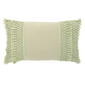 Poduszka Doel Pistacjowa Z Fredzlami 30X50 Cm