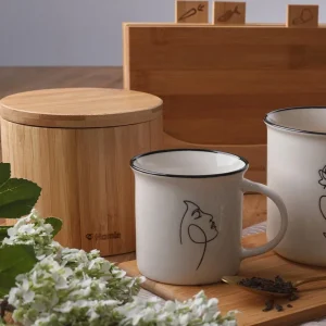 Pojemnik Bambou Z Pokrywka Na Magnes M 12X10,5 Cm