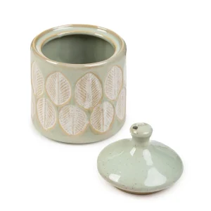 Pojemnik Elysia Zielony We Wzory 10X14 Cm