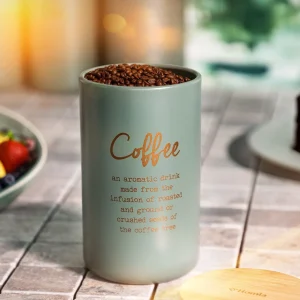 Pojemnik Escille Z Drewniana Pokrywka Na Kawe 14X8 Cm