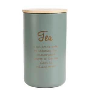 Pojemnik Escille Z Drewniana Pokrywka Na Herbatę 14X8 Cm