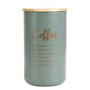 Pojemnik Escille Z Drewniana Pokrywka Na Kawe 14X8 Cm