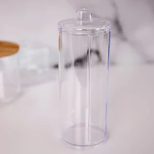 Pojemnik Falsa Na Waciki Transparentny 7X7X18 Cm