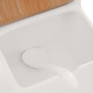 Pojemnik Fincan Porcelanowy Z Lyzeczka 10X10X10 Cm