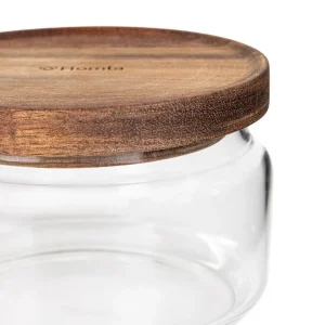 Pojemnik Gabin Szklany Z Akacjowym Wieczkiem 0,7 L