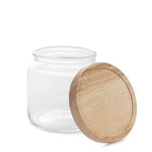 Pojemnik Nesta Na Waciki Z Bambusowa Pokrywka 10X10,5X10 Cm