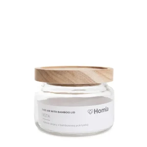 Pojemnik Nesta Na Waciki Z Bambusowa Pokrywka 10X10X7,5Cm