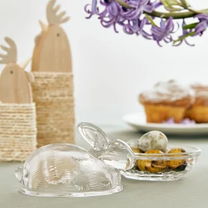 Pojemnik Tigre Krolik Szklany Z Podstawka 12X9Cm