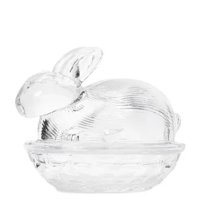 Pojemnik Tigre Krolik Szklany Z Podstawka 12X9Cm