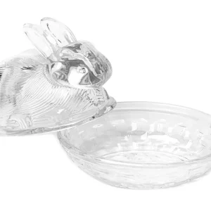 Pojemnik Tigre Krolik Szklany Z Podstawka 12X9Cm
