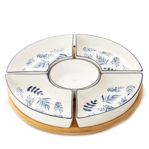 Polmisek Fincan Z Miseczkami W Listki 30Cm