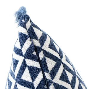 Poszewka Altara W Romby Z Fredzlami Granatowa 45X45 Cm